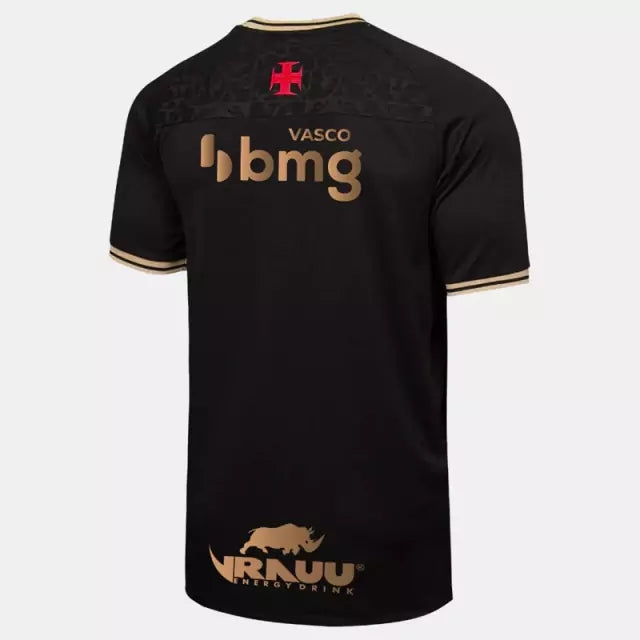 Camisa Vasco da Gama c/ Patrocínios Goleiro 2022/23 Preta - Modelo Torcedor