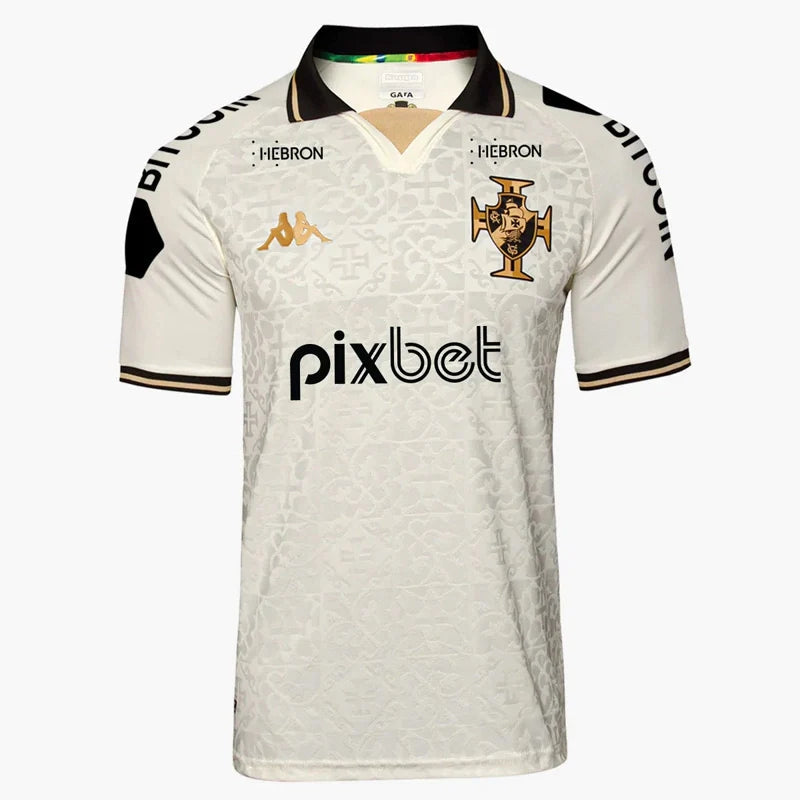 Camisa Vasco da Gama c/ Patrocínios lll 2022/23 OFF White - Modelo Torcedor